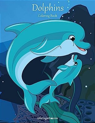 Dolphins Coloring Book 1-..