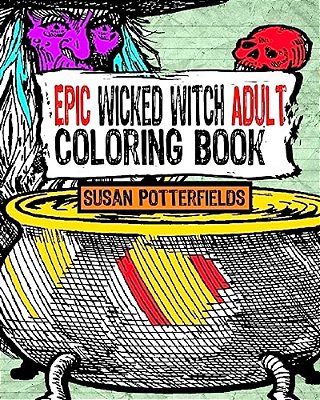 Epic Wicked Witch Adult Coloring Book-..