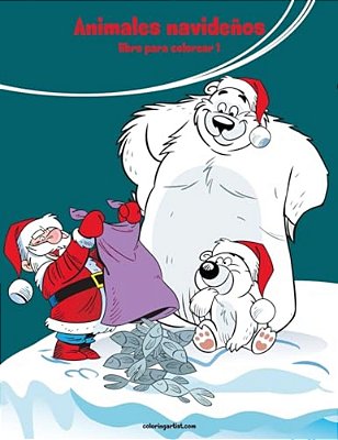 Animales Navideños Libro Para Colorear 1-..