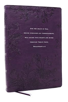 Peace Of God Bible: Discover And Experience God's Shalom Throughout The Bible (Nkjv, Purple Leathersoft, Red Letter, Comfort Print)-..