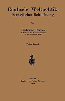 Englische Weltpolitik In Englischer Beleuchtung-..