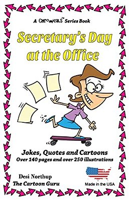 Secretary's Day At The Office: Jokes + Cartoons In Black + White-..