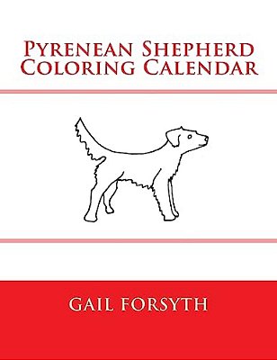 Pyrenean Shepherd Coloring Calendar-..