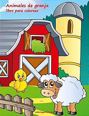 Animales De Granja Libro Para Colorear 1-..