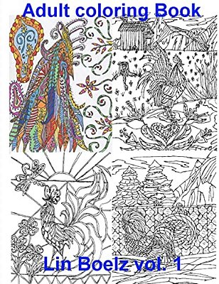Adult Coloring Book Chicken-..