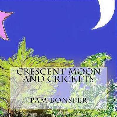 Crescent Moon And Crickets-..