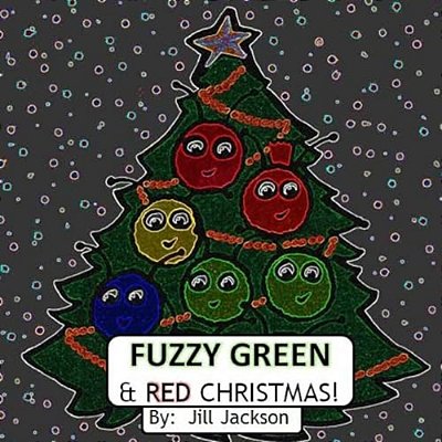 Fuzzy Green & Red Christmas-..
