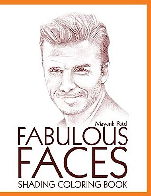 Fabulous Faces, Shading & Coloring Book-..
