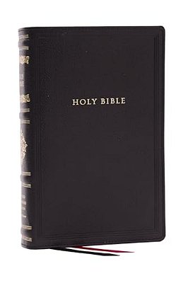 Rsv Personal Size Bible With Cross References, Black Leathersoft, (Sovereign Collection)-..