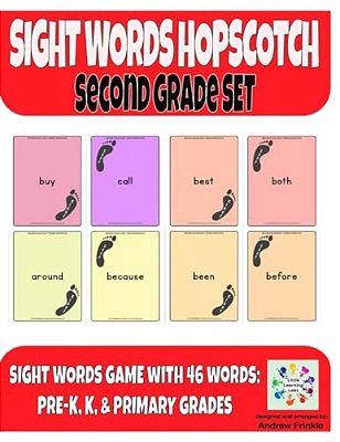 Sight Words Hopscotch Second Grade Set-..