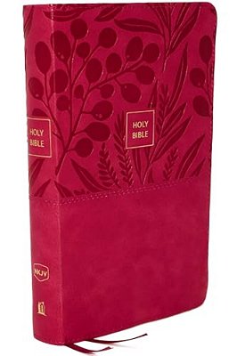 Nkjv, Reference Bible, Personal Size Large Print, Leathersoft, Pink, Thumb Indexed, Red Letter Edition, Comfort Print: Holy Bible, New King James Vers-..