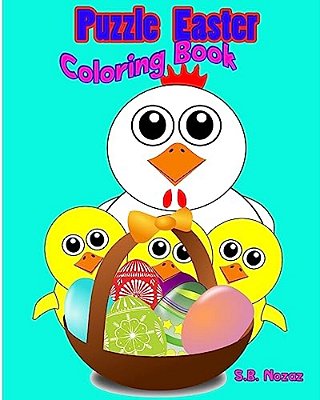 Puzzle Easter Coloring Book-..