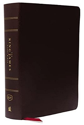 The King James Study Bible, Bonded Leather, Burgundy, Indexed, Full-Color Edition-..