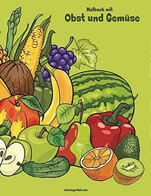 Malbuch Mit Obst Und Gemüse 1-..