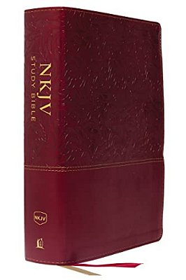 Nkjv Study Bible, Imitation Leather, Red, Full-Color, Red Letter Edition, Comfort Print: The Complete Resource For Studying God's Word-..