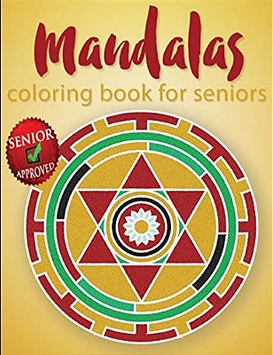 Mandalas Coloring Book For Seniors-..
