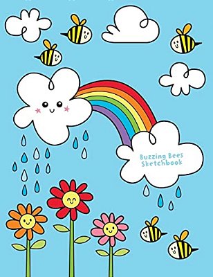 Buzzing Bees Sketchbook: Jumbo Drawing Pad For Sketching, Doodling And Coloring-..
