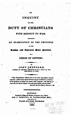 An Inquiry On The Duty Of Christians With Respect To War-..