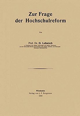 Zur Frage Der Hochschulreform-..