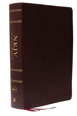 Nkjv Study Bible, Bonded Leather, Burgundy, Full-Color, Comfort Print: The Complete Resource For Studying God's Word-..