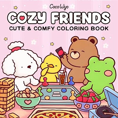 Cozy Friends: Coloring Book For Adults And Kids-..