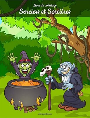 Livre De Coloriage Sorciers Et Sorcières 1-..