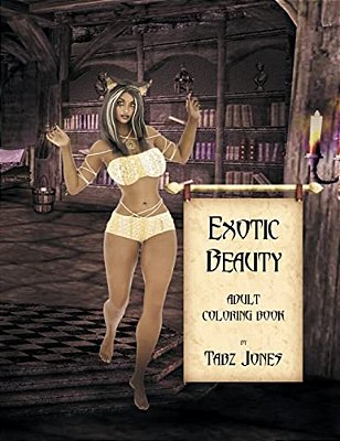 Exotic Beauty Adult Coloring Book-..