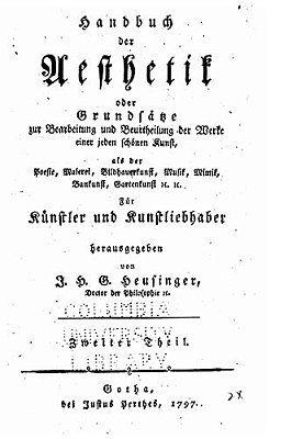 Handbuch Der Aesthetik-..