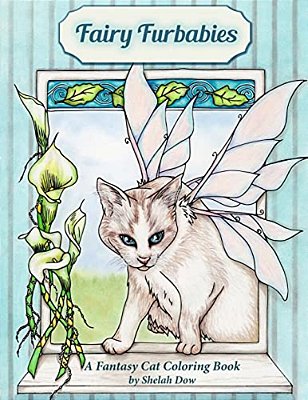 Fairy Furbabies: A Fantasy Cat Coloring Book-..