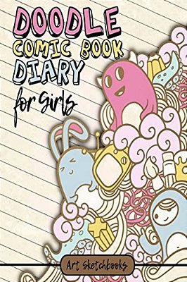 The Doodle Comic Book Diary For Girls-..