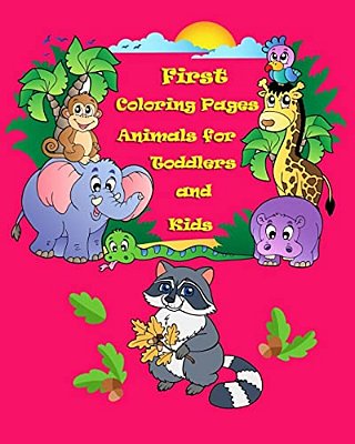 First Coloring Pages Animals For Toddlers And Kids-..