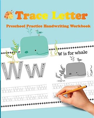 Trace Letters: Preschool Practice Handwriting Workbook-..