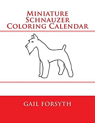 Miniature Schnauzer Coloring Calendar-..