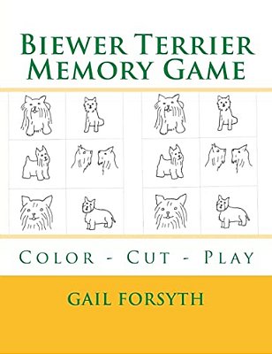 Biewer Terrier Memory Game: Color - Cut - Play-..