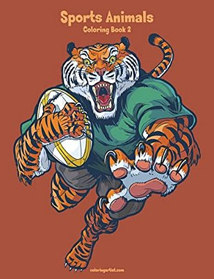 Sports Animals Coloring Book 2-..