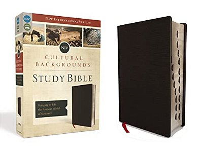 Niv, Cultural Backgrounds Study Bible, Indexed, Bonded Leather: Bringing To Life The Ancient World Of Scripture-..