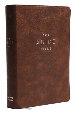 Nkjv, Abide Bible, Leathersoft, Brown, Red Letter Edition, Comfort Print: Holy Bible, New King James Version-..