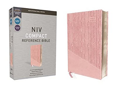 Niv, Reference Bible, Compact, Leathersoft, Pink, Red Letter, Comfort Print-..