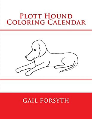 Plott Hound Coloring Calendar-..