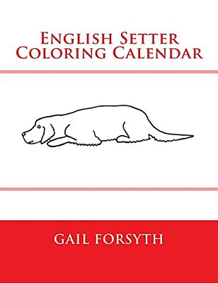English Setter Coloring Calendar-..