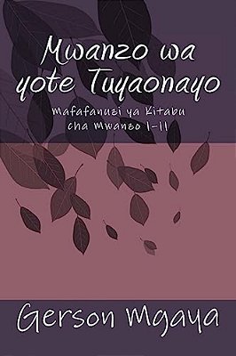 Mwanzo Wa Yote Tuyaonayo: Mafafanuzi Ya Vitabu Cha Mwanzo 1?11-..