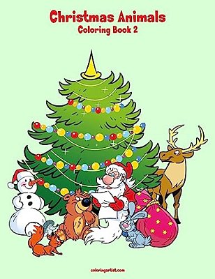 Christmas Animals Coloring Book 2-..