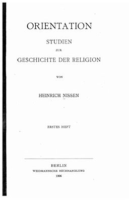 Orientation, Studien Zur Geschichte Der Religion-..