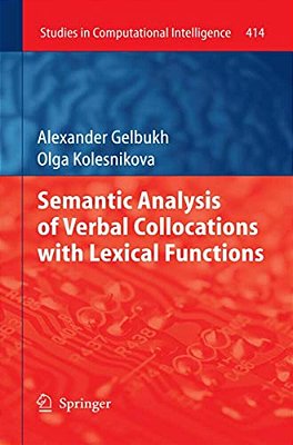 Semantic Analysis Of Verbal Collocations With Lexical Functions-..