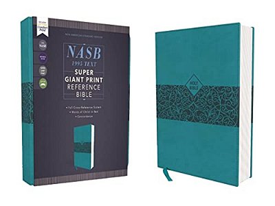 Nasb, Super Giant Print Reference Bible, Leathersoft, Teal, Red Letter Edition, 1995 Text, Comfort Print-..