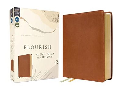 Flourish: The Niv Bible For Women, Leathersoft, Brown, Comfort Print-..