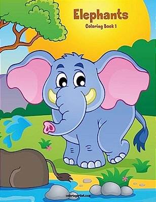 Elephants Coloring Book 1-..