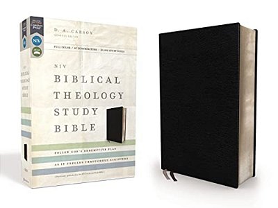 Niv, Biblical Theology Study Bible, Bonded Leather, Black, Comfort Print: Follow God's Redemptive Plan As It Unfolds Throughout Scripture-..