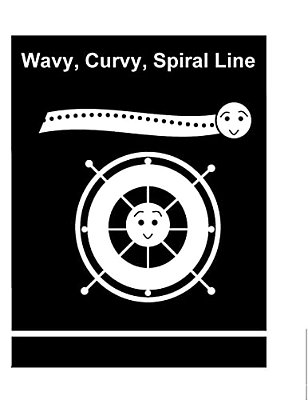 Wavy, Curvy, Spiral Line-..