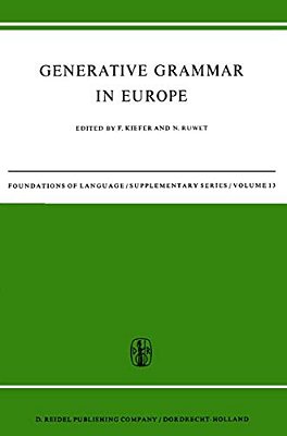 Generative Grammar In Europe-..